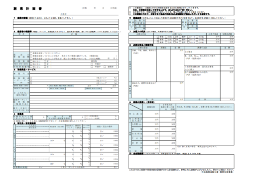 整骨院　事業計画書